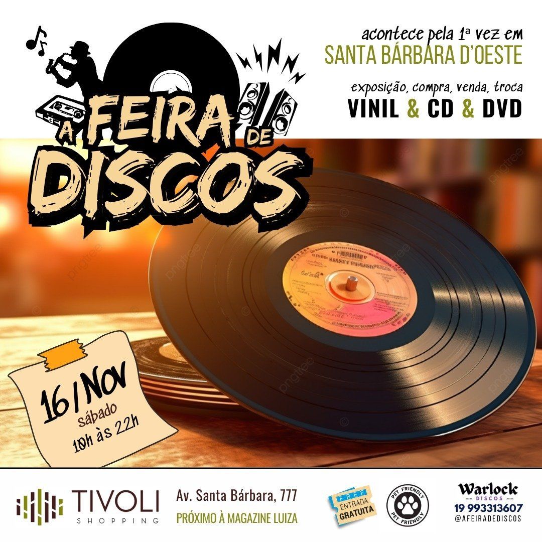 1ª Feira de Discos de Santa Bárbara D'Oeste banner