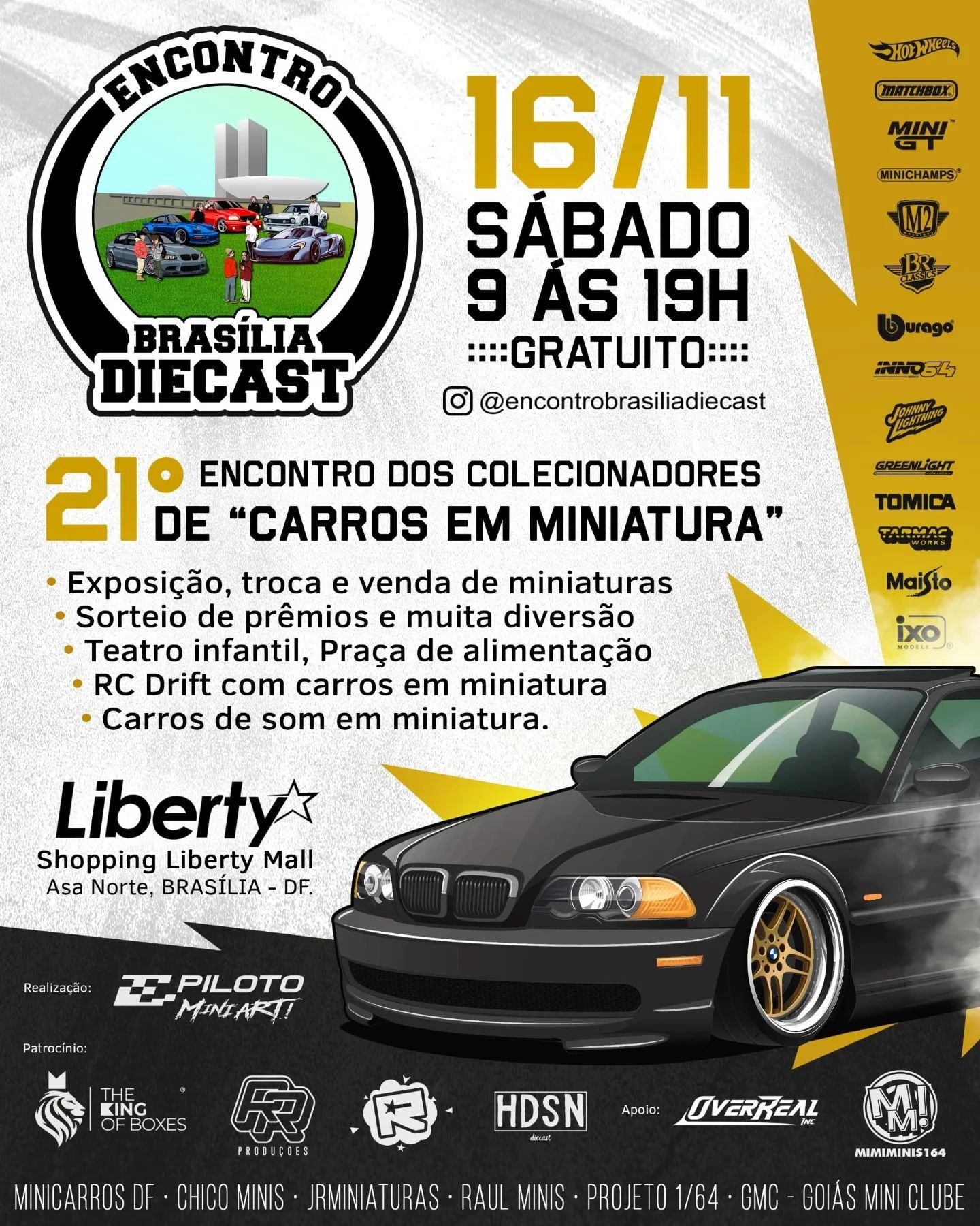 21º Encontro dos Colecionadores de Carros em Miniatura - Brasília Diecast banner