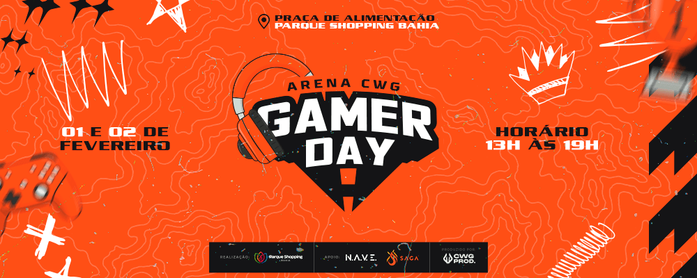Gamer Day - Parque Shopping Bahia banner