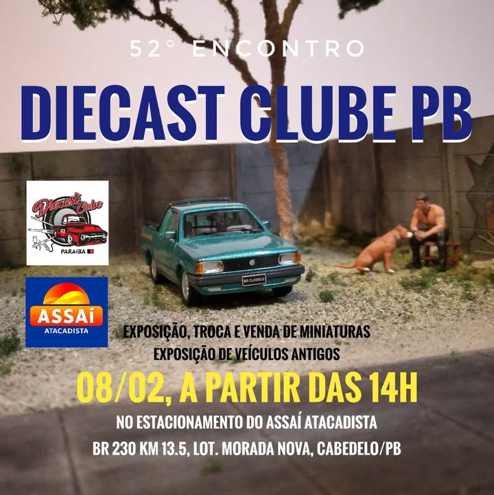 52º Encontro Diecast Clube PB banner