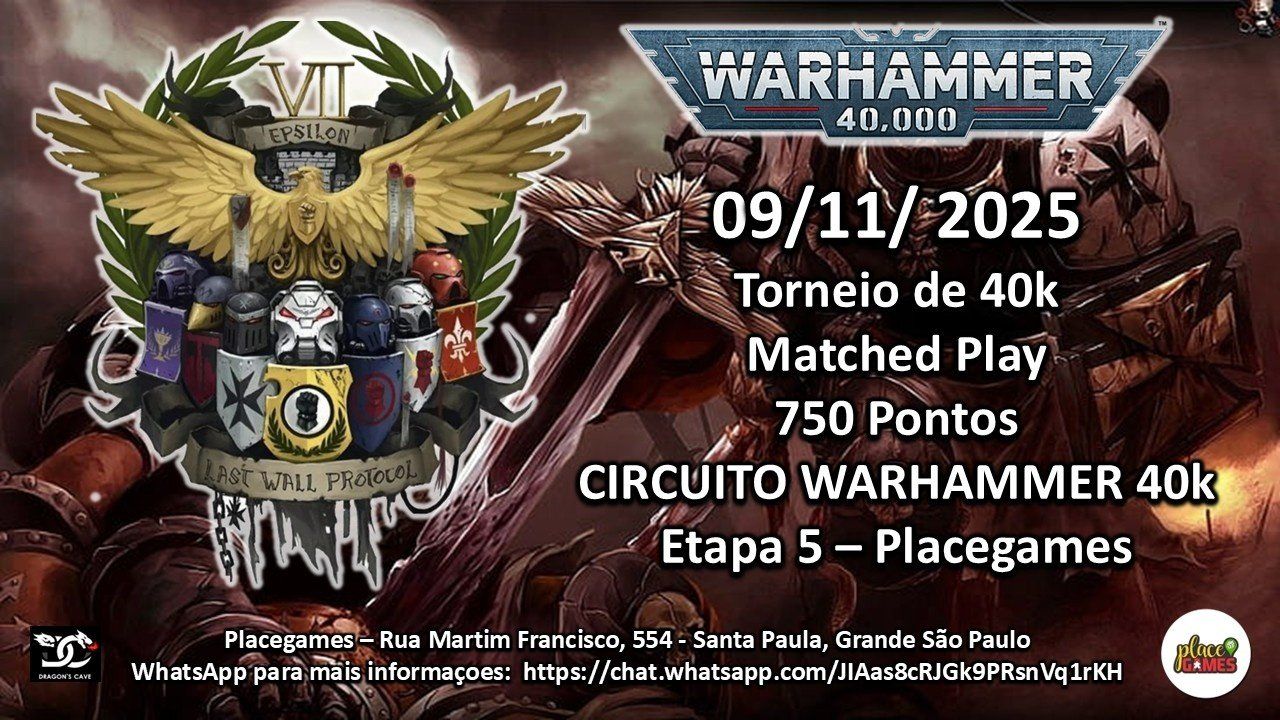 Circuito Warhammer 40k - Etapa 5 banner