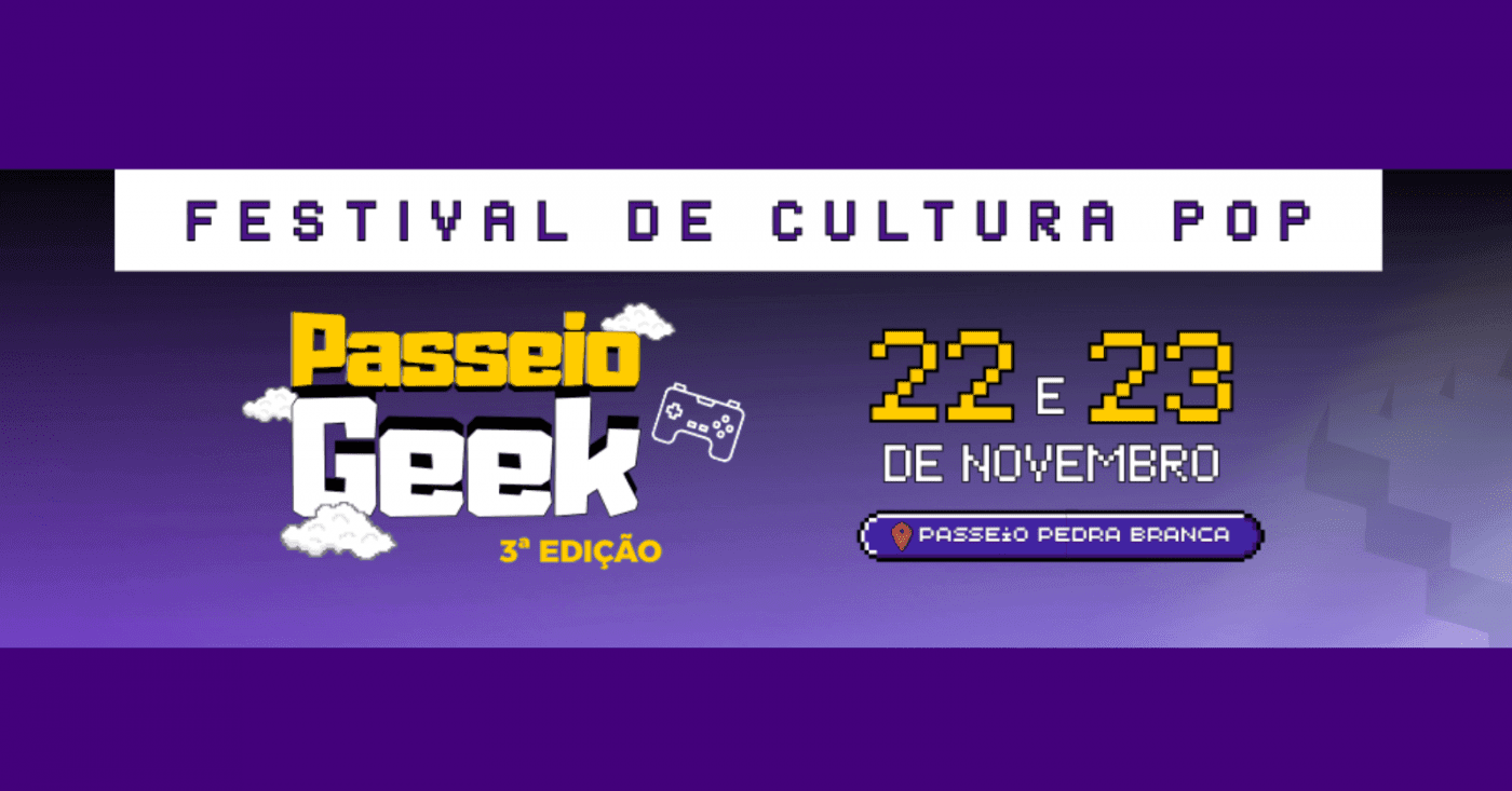 Passeio Geek 3° edição banner