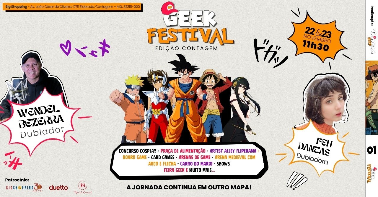 Geek Festival Edição Contagem banner