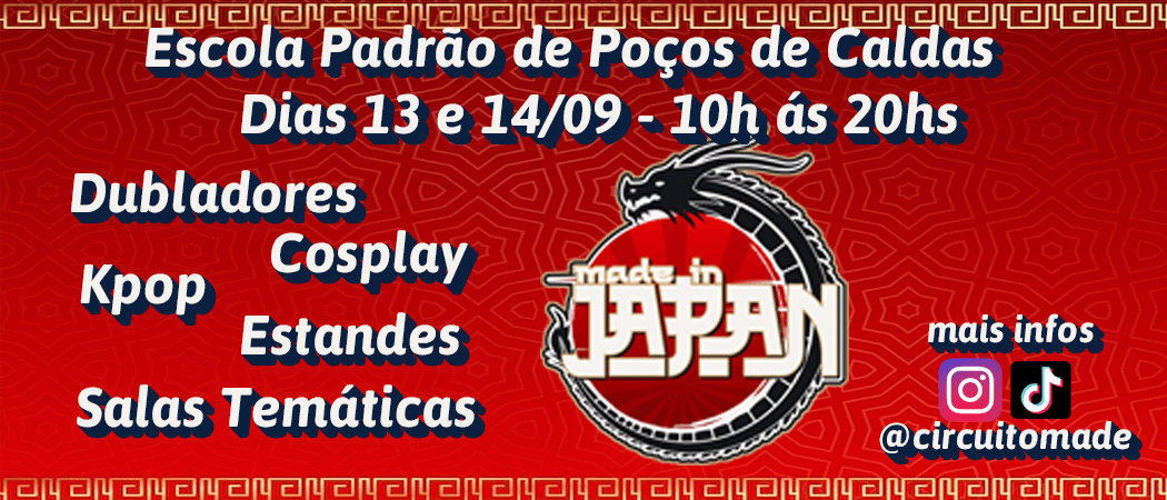 36° Made In Japan - 18 anos de muita diversão banner