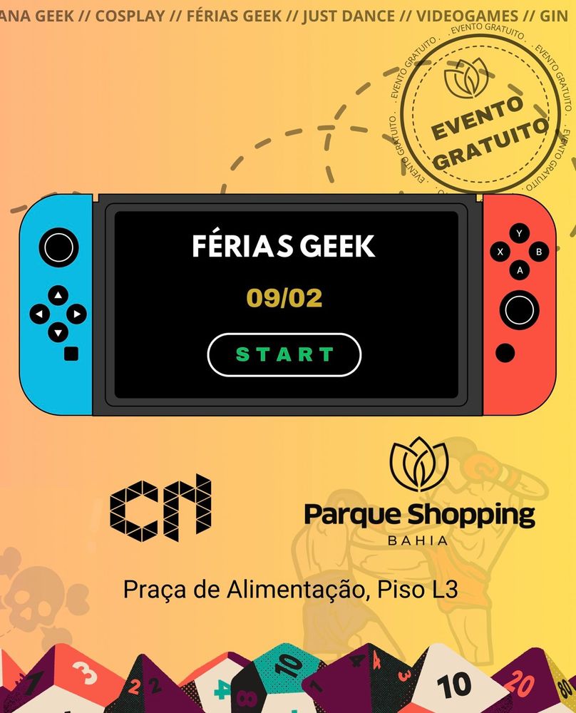 Férias Geek banner