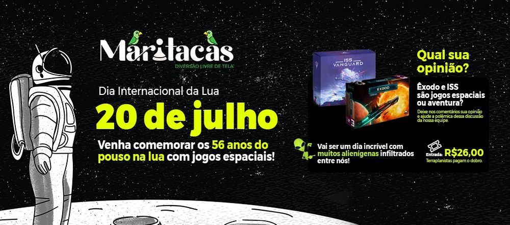 Dia da Lua - Com jogos Espaciais banner