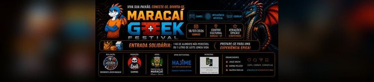 Maracaí Geek Festival banner