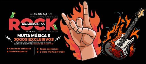 Jogos de Rock, no Dia Mundial do Rock